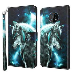 For Nokia G50 3D Painting Pattern Flip Leather Phone Case(Wolf)