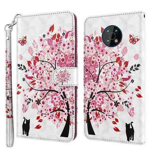 For Nokia G50 3D Painting Pattern Flip Leather Phone Case(Cat and Tree)