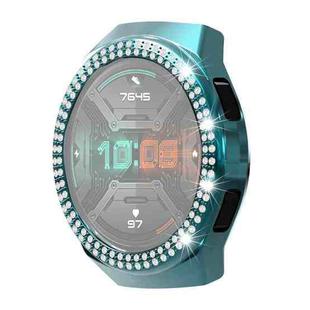 For Huawei Watch GT 2e Double-Row Diamond PC Watch Case(Cyan)