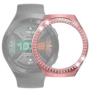 For Huawei Watch GT 2e Double-Row Diamond PC Watch Case(Pink)