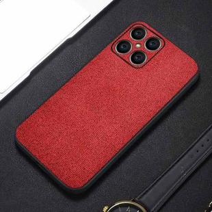 For Honor X8 Shockproof Cloth Texture PC+ TPU Phone Case(Red)