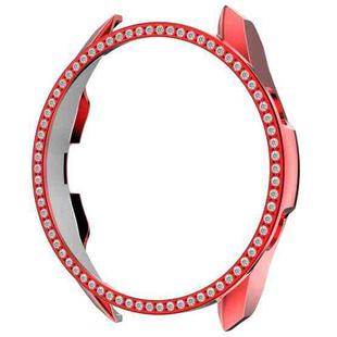 For Samsung Galaxy Watch 3 41mm Single Row Diamond PC Watch Case(Red)