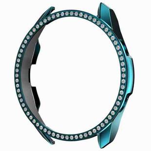 For Samsung Galaxy Watch 3 45mm Single Row Diamond PC Watch Case(Cyan)