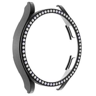 For Samsung Galaxy Watch4 40mm Single Row Diamond Hollowed PC Watch Case(Black)