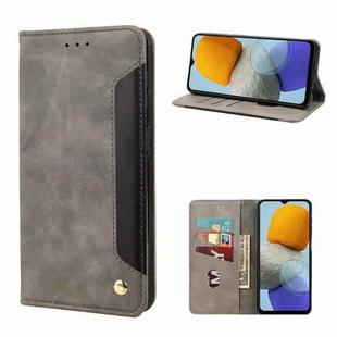 For Samsung Galaxy M23 5G Skin Feel Splicing Leather Phone Case(Grey)