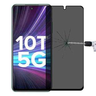 Full Cover Anti-peeping Tempered Glass Film For Xiaomi Redmi Note 10T 5G