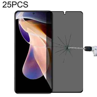25 PCS Full Cover Anti-peeping Tempered Glass Film For Xiaomi Redmi Note 11 Pro+ 5G