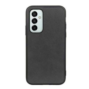 For Samsung Galaxy M23 / F23 5G Two-color Calf Texture PU Phone Case(Black)