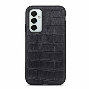 For Samsung Galaxy M23 / F23 5G Crocodile Texture Genuine Leather Phone Case(Black)