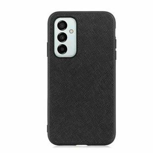 For Samsung Galaxy M23 / F23 5G Cross Texture Genuine Leather Phone Case(Black)
