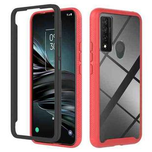 For TCL 20 XE Starry Sky Solid Color Series PC + TPU Phone Case(Red)