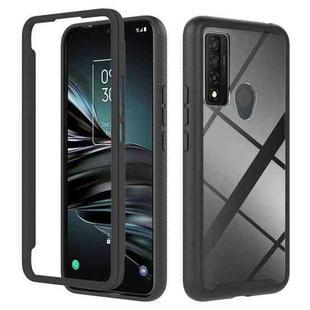 For TCL 20 XE Starry Sky Solid Color Series PC + TPU Phone Case(Black)