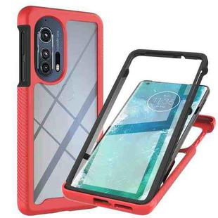 For Motorola Edge+ 2022 Starry Sky Solid Color Series PC + TPU Phone Case with PET Film(Red)