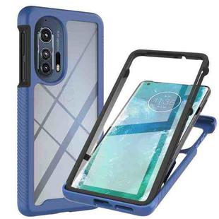 For Motorola Edge+ 2022 Starry Sky Solid Color Series PC + TPU Phone Case with PET Film(Blue)