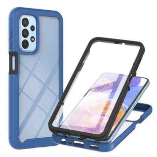 For Samsung Galaxy A23 5G / 4G Starry Sky Solid Color Series PC + TPU Phone Case with PET Film(Blue)