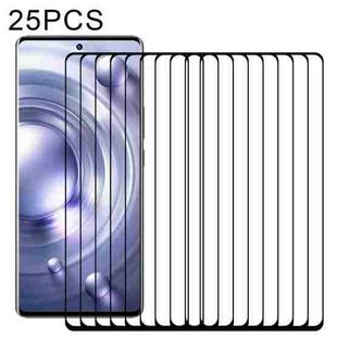 25 PCS 3D Curved Edge Full Screen Tempered Glass Film For vivo X80 / X80 Pro
