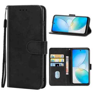 For Infinix Hot 12 Leather Phone Case (Black)