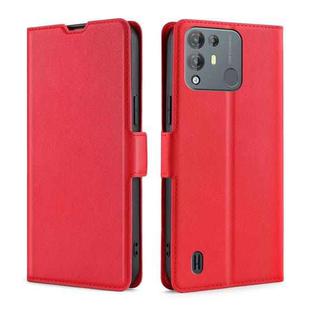 For Blackview A55 Pro Ultra-thin Voltage Side Buckle PU + TPU Leather Phone Case(Red)