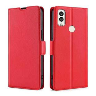 For Kyocera Android One S9 / Digno Sanga Edition Ultra-thin Voltage Side Buckle PU + TPU Leather Phone Case(Red)