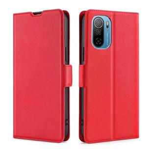 For Ulefone Note 13P Ultra-thin Voltage Side Buckle PU + TPU Leather Phone Case(Red)