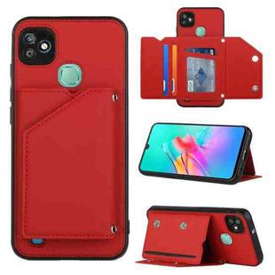 For Infinix Smart HD 2021-X612 Skin Feel PU + TPU + PC Phone Case(Red)