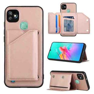 For Infinix Smart HD 2021-X612 Skin Feel PU + TPU + PC Phone Case(Rose Gold)