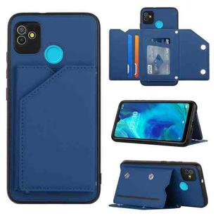 For Tecno Pop5 Skin Feel PU + TPU + PC Phone Case(Blue)