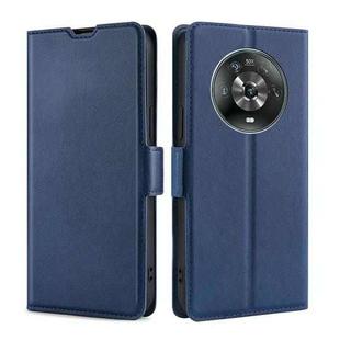 For Honor Magic4 Ultra-thin Voltage Side Buckle Flip Leather Case(Blue)