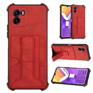 For vivo Y15s 2021 Dream PU + TPU Four-corner Shockproof Phone Case(Red)