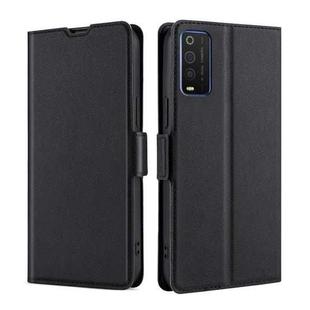 For TCL 205 Ultra-thin Voltage Side Buckle PU + TPU Leather Phone Case(Black)