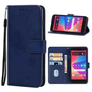 For BLU View 2 B130DL Leather Phone Case(Blue)