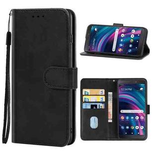 For BLU View 3 B140DL Leather Phone Case(Black)