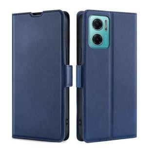 For Xiaomi Redmi Note 11E 5G Ultra-thin Voltage Side Buckle Flip Leather Case(Blue)