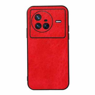 For vivo X80 Crazy Horse Texture PU Leather Phone Case(Red)