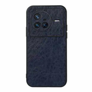 For vivo X80 Crazy Horse Texture PU Leather Phone Case(Blue)