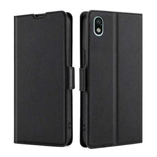 For Sony Xperia ACE III Ultra-thin Voltage Side Buckle Flip Leather Case(Black)