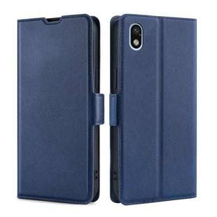 For Sony Xperia ACE III Ultra-thin Voltage Side Buckle Flip Leather Case(Blue)