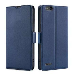 For ZTE Tempo X / N9137 Ultra-thin Voltage Side Buckle Flip Leather Case(Blue)