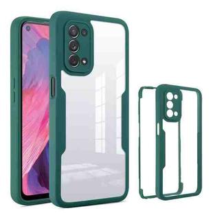 For OPPO A74 5G Acrylic + TPU 360 Degrees Full Coverage Phone Case(Green)