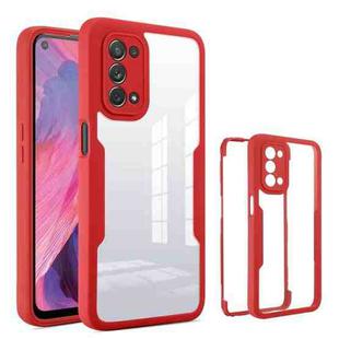 For OPPO A74 5G Acrylic + TPU 360 Degrees Full Coverage Phone Case(Red)