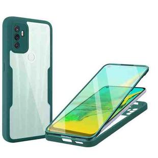 For OPPO A53 Acrylic + TPU 360 Degrees Full Coverage Phone Case(Green)