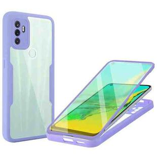 For OPPO A53 Acrylic + TPU 360 Degrees Full Coverage Phone Case(Purple)