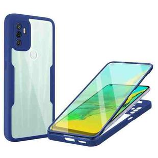 For OPPO A53 Acrylic + TPU 360 Degrees Full Coverage Phone Case(Blue)