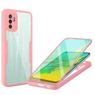 For OPPO A53 Acrylic + TPU 360 Degrees Full Coverage Phone Case(Pink)