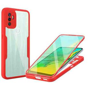 For OPPO A53 Acrylic + TPU 360 Degrees Full Coverage Phone Case(Red)