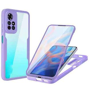 For Xiaomi Redmi Note 11 Acrylic + TPU 360 Degrees Full Coverage Phone Case(Purple)