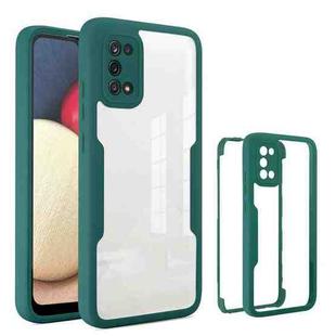 For Samsung Galaxy A02s Acrylic + TPU 360 Degrees Full Coverage Phone Case(Green)