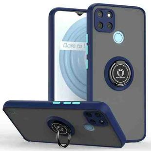For OPPO Realme C21Y Q Shadow 1 Series TPU + PC Ring Holder Phone Case(Royal Blue)