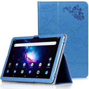 For Teclast T40 Plus Printing Texture Holder Flip Leather Tablet Case(Blue)
