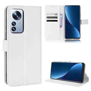 For Xiaomi 12 / 12X Diamond Texture Leather Phone Case(White)